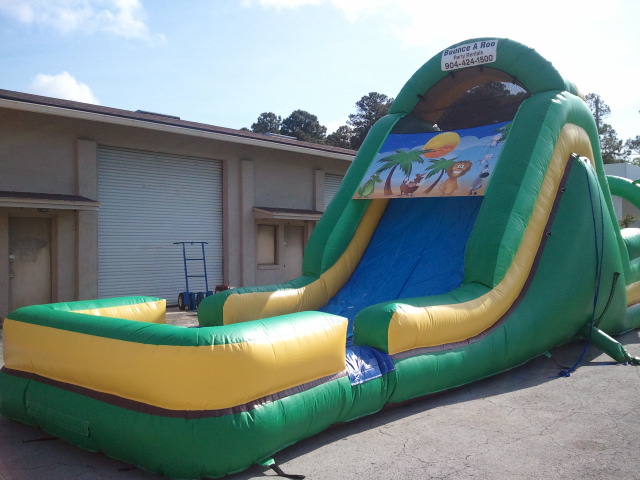 bounce house waterslide